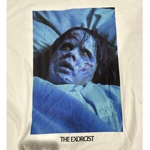 DUMBGOOD The Exorcist New "Mother, What's Wrong With Me?" White SS Graphic Tee